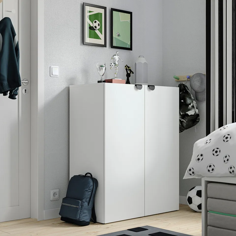 LASTARE Storage combination, white, 80x42x101 cm