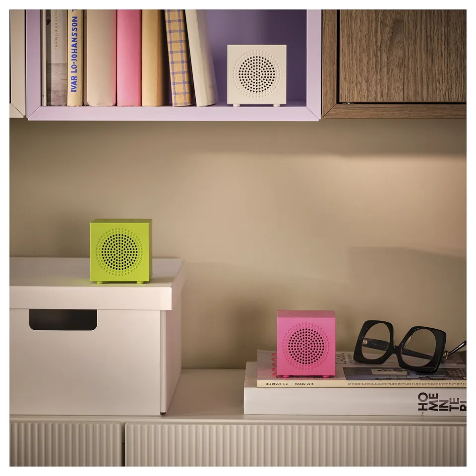 KALLSUP Portable Bluetooth speaker, yellow-green