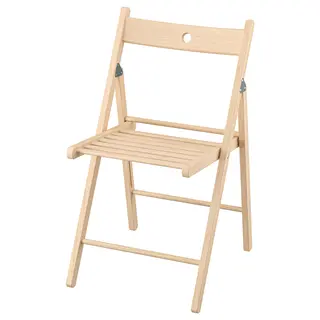 FRÖSVI folding chair, beech, Width 44 x Depth 51 x Height 77 cm
