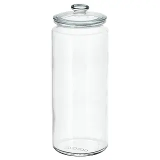 VARDAGEN jar with lid, clear glass, 1.8 l