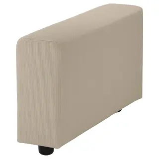 VIMLE armrest, wide/Kelinge beige, Depth 93 x Height 48 x Width 22 cm