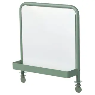 RELATERA whiteboard/magnetic board, light grey-green, Width 37 x Depth 9 x Height 37 cm