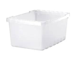 UPPSNOFSAD storage box, transparent white, 25x17x12 cm/3.5 l
