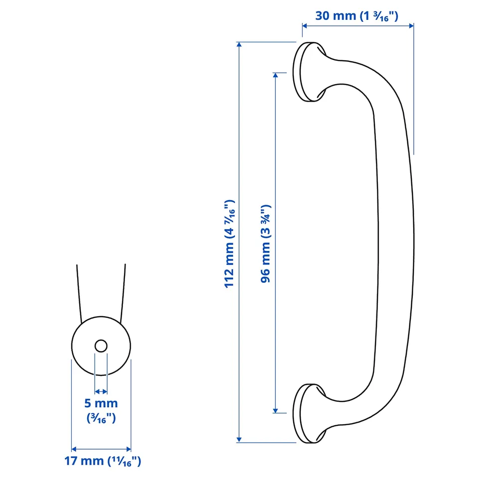 Illustration with measurements for the product: ENERYDA.