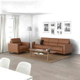 RULLERUM/STOCKHOLM 3-seat sofa w 2 electric recliners/Coffee table/Recliner, electric