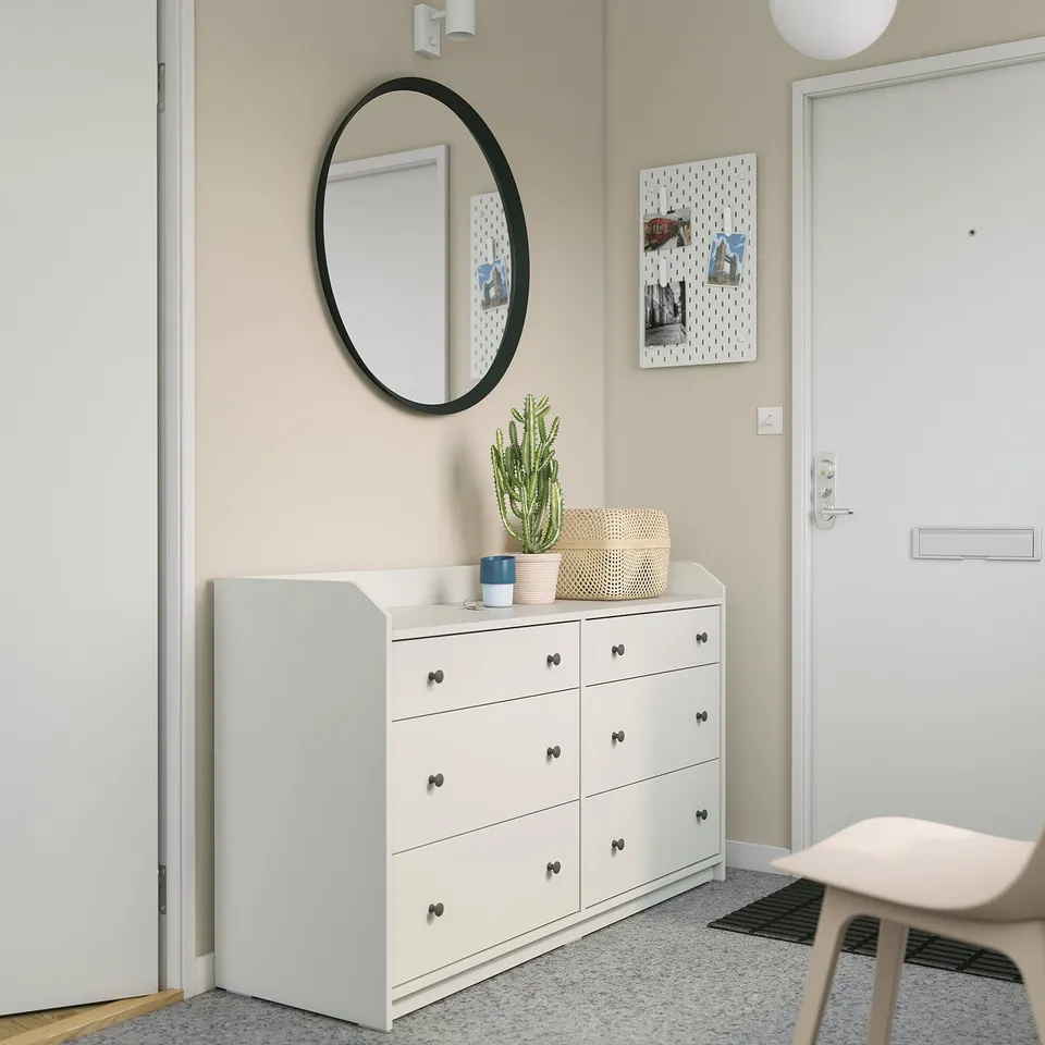 part: HAUGA chest of 6 drawers