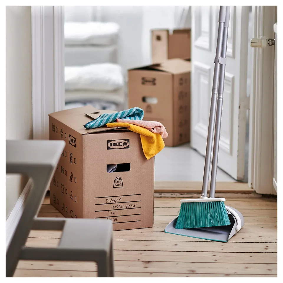 DUNDERGUBBE Moving box, brown, 50x31x40 cm/54 l