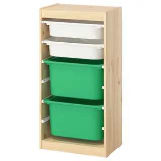 TROFAST set: frame + storage box x2 + storage box x2