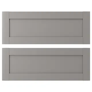 ENHET drawer front, grey frame, Width 79.6 x Height 29.6 cm