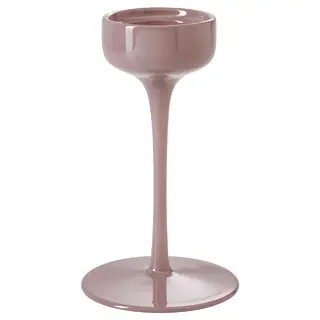 BLOMSTER candle holder, pink, 21 cm