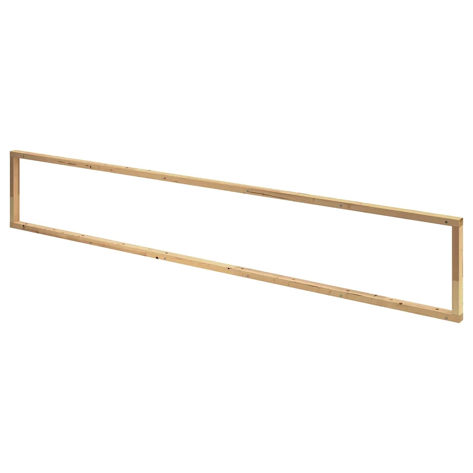 SKYTTA support rail, natural wood, rectangular shape, simple design.