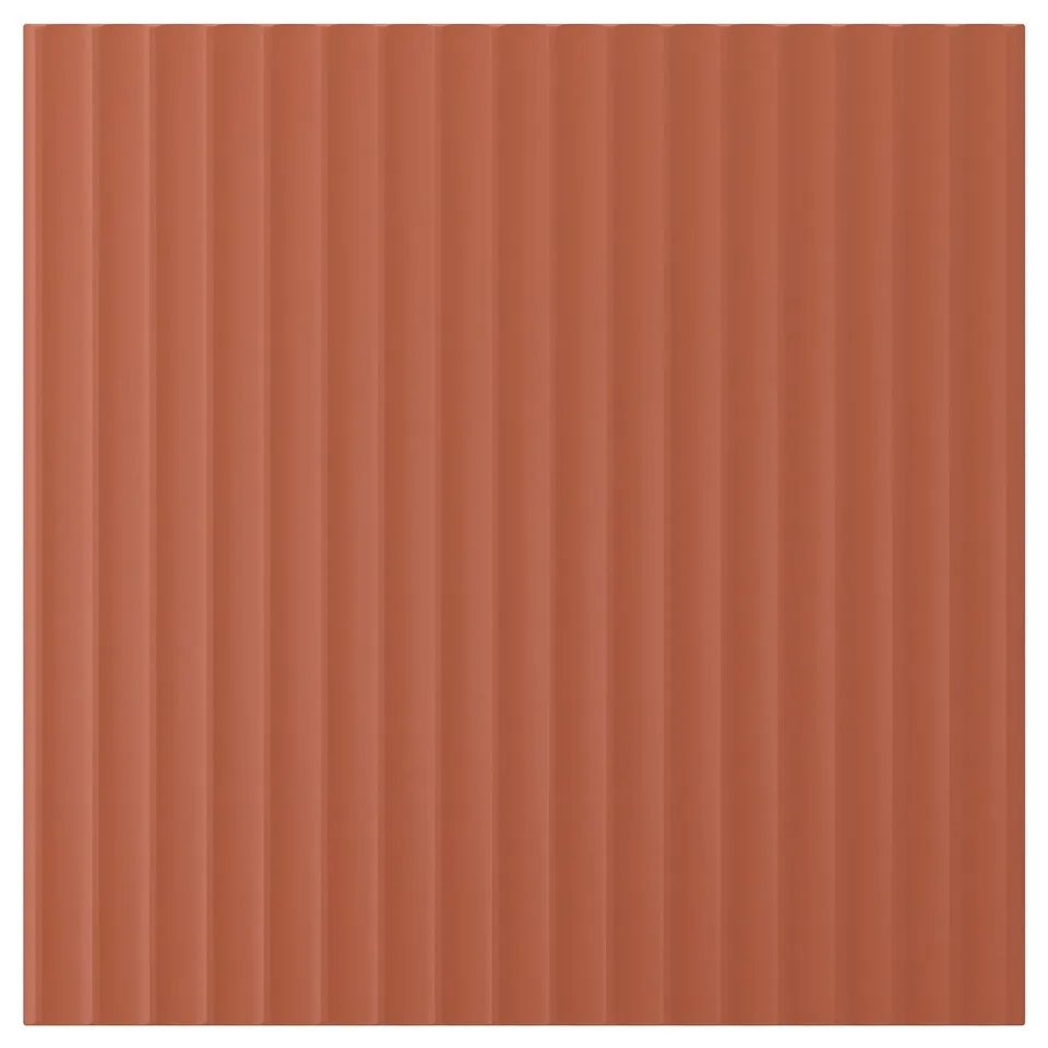 TERRSJÖ Door, red-brown wave pattern, 60x60 cm