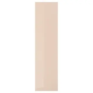 FARDAL door with hinges, high-gloss light orange, 50x195 cm