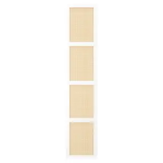 HÖGADAL door, white/woven bamboo, 40x192 cm