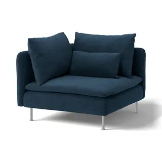 SÖDERHAMN cover for corner section, Kelinge dark blue