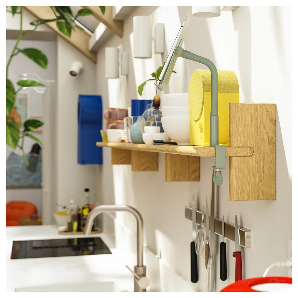 KLAVRESTRÖM Wall shelf, oak, 60x20 cm