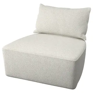STOCKHOLM 2025 armchair cushion, Djurmo grey/white, Length 67 x Width 77 cm