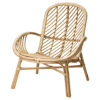 BROBOCK armchair, rattan, Width 69 x Depth 73 x Height 78 cm