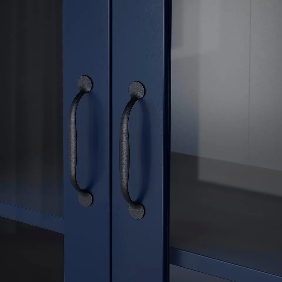 part: SKRUVBY cabinet with glass doors