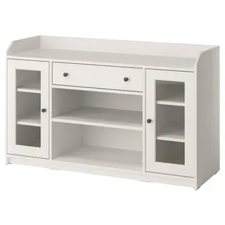 HAUGA sideboard, white, 140x46x84 cm