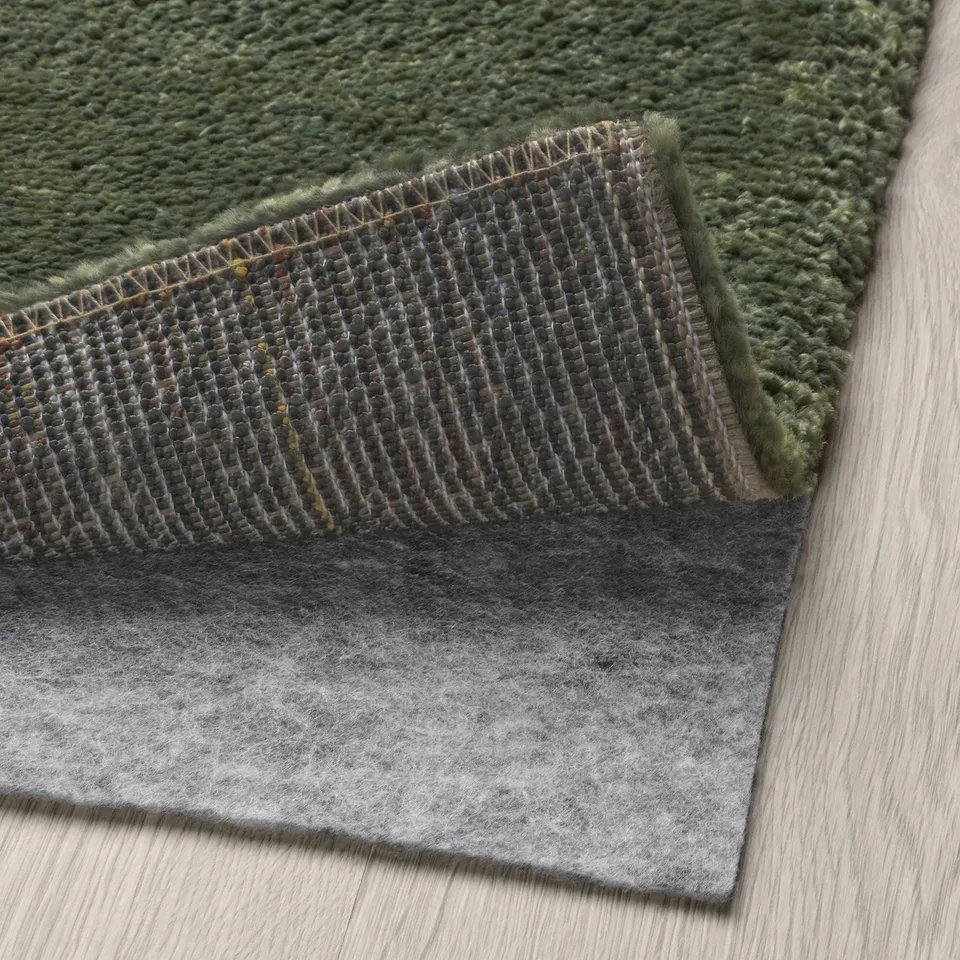 STOENSE Rug, low pile, green, 200x300 cm