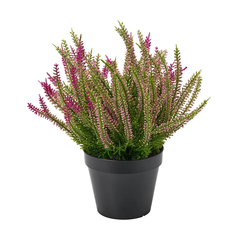 FEJKA Artificial potted plant, in/outdoor/heather lilac, 12 cm