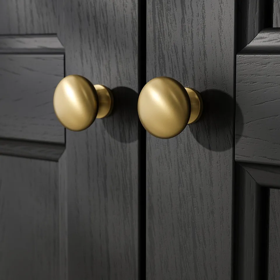 FÅGELFJÄLLET Wardrobe with 2 doors, black oak effect, 82x60x194 cm