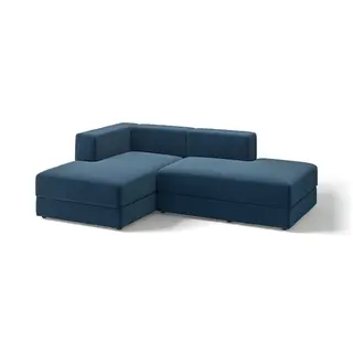JÄTTEBO chaise longue modules, Samsala dark blue, Depth 160 x Height 71 x Width 229 cm