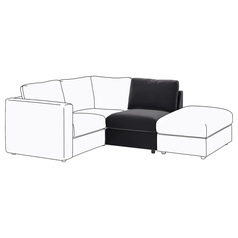 part: VIMLE cover for 1-seat section
