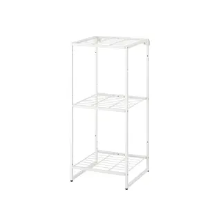 JOSTEIN shelving unit, in/outdoor/wire white, 41x40x90 cm