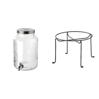 VARDAGEN set: jar with tap + stand for jar with tap