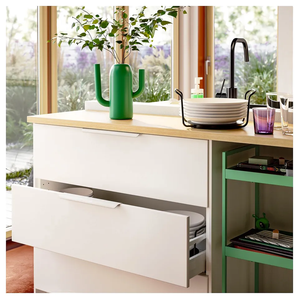NISSAFORS Trolley, light green, 50.5x30x83 cm