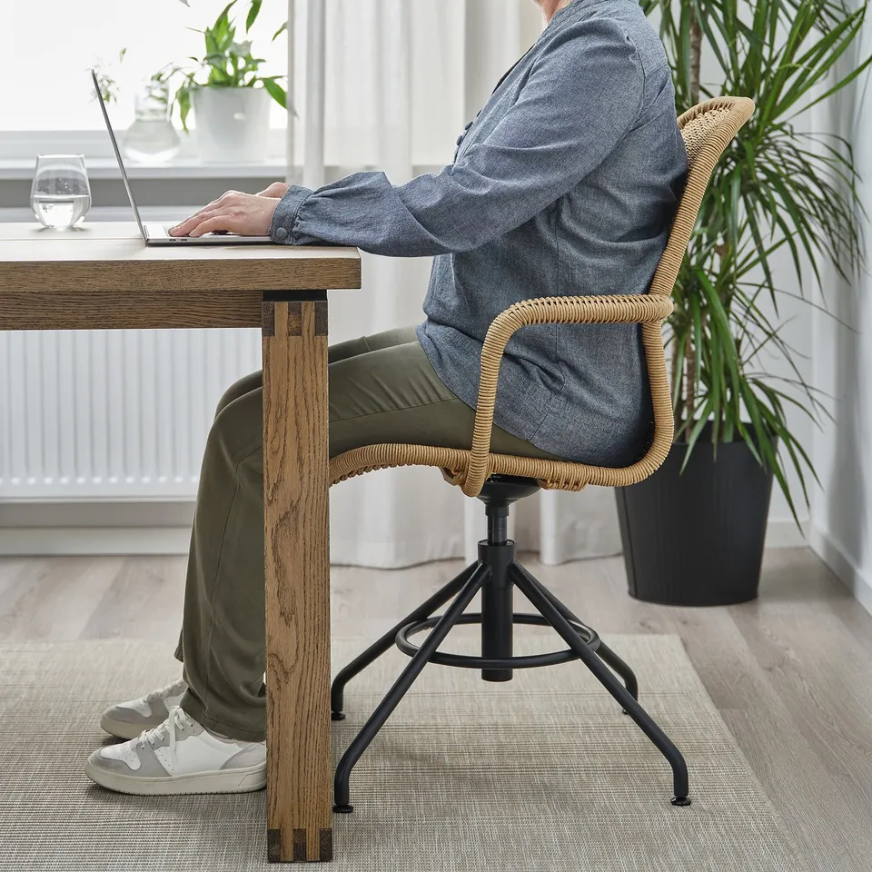 part: STIGBYGEL swivel chair with armrests
