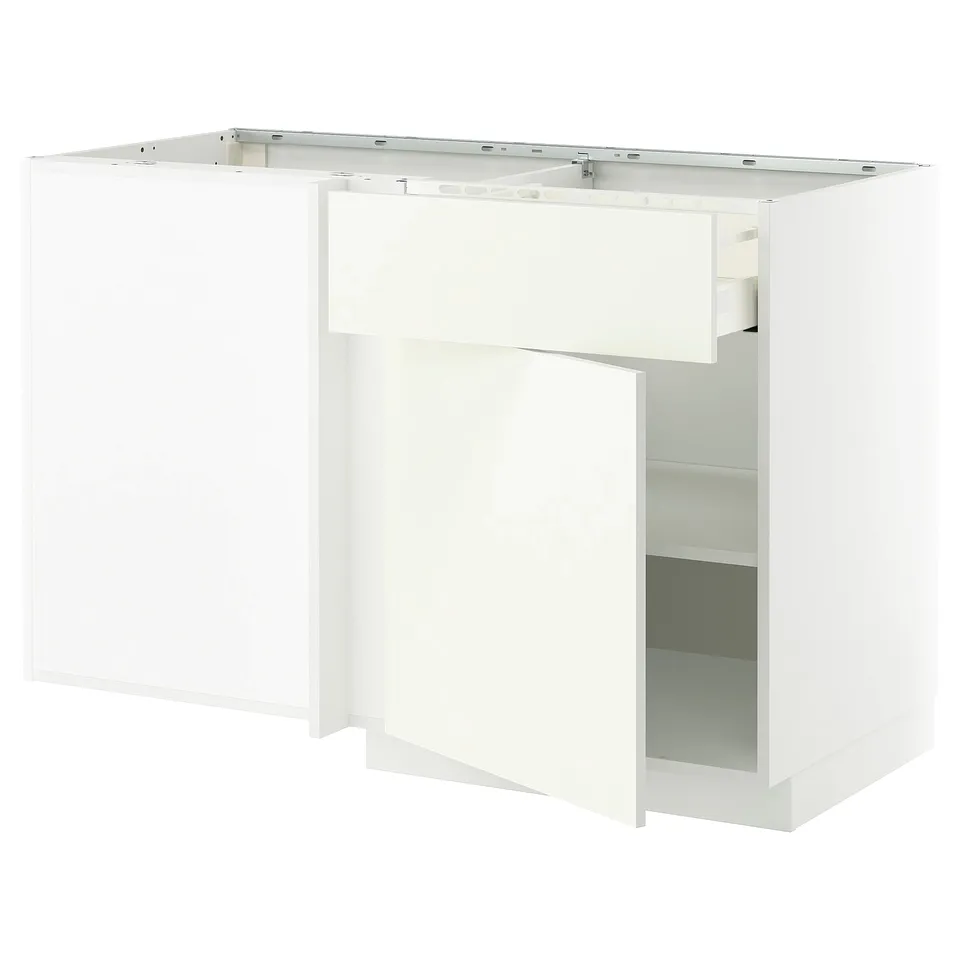 Ikea METOD white kitchen unit, rectangular, modern, clean lines.