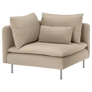SÖDERHAMN corner section, Kelinge beige, Width 99 x Depth 99 cm