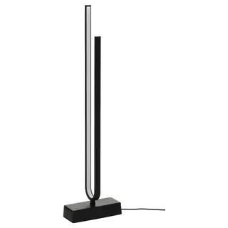 PILSKOTT LED floor lamp, smart black, Length 30 x Width 12 x Height 112 cm