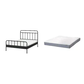STJÄRNÖ/VESTERÖY Bed with 20cm thick mattress, pocket sprung, foam, extra firm