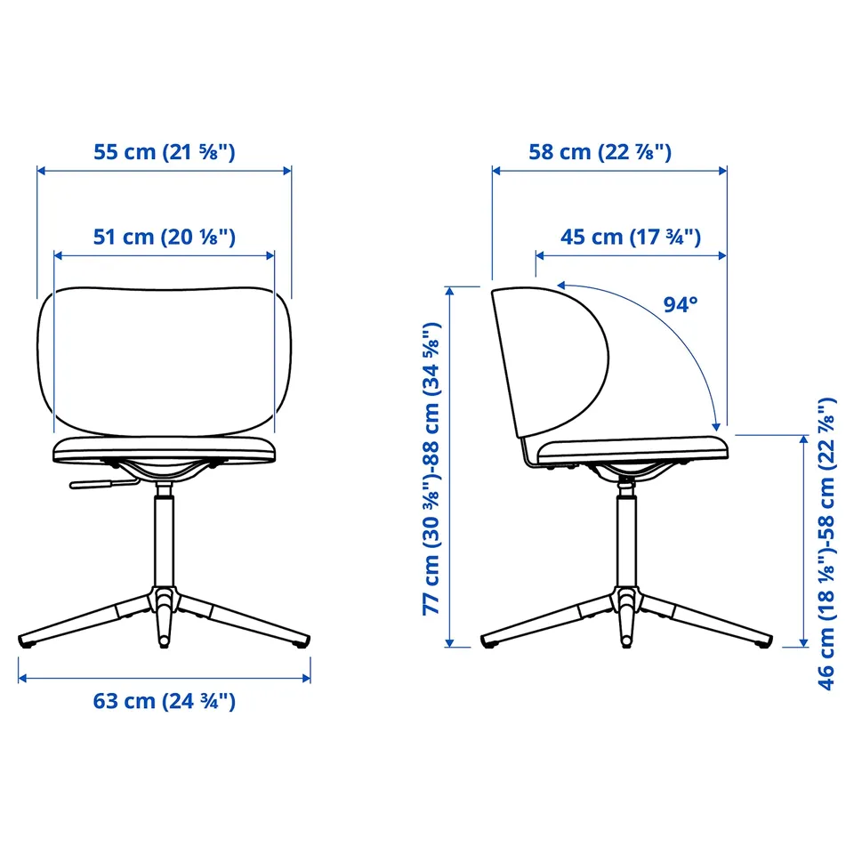 part: KRYLBO swivel chair