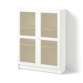BILLY / HÖGADAL bookcase with doors, white, 80x30x106 cm