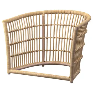 STOCKHOLM 2025 frame armchair, rattan, Width 93 x Depth 77 x Height 67 cm