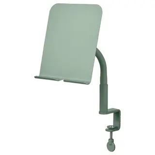 RELATERA phone/tablet holder, with clamp/light grey-green