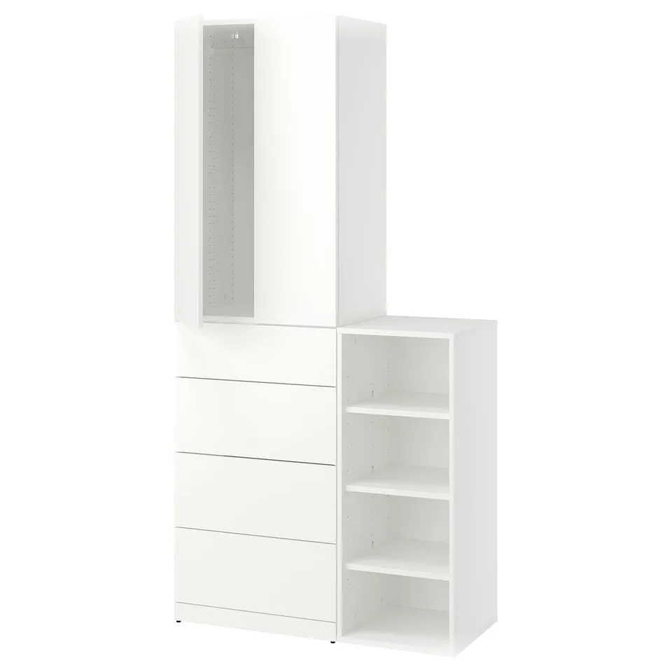 LASTARE Storage combination, white, 100x42x201 cm