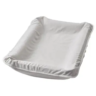 SKÖTSAM babycare mat with cover, grey, 53x80 cm