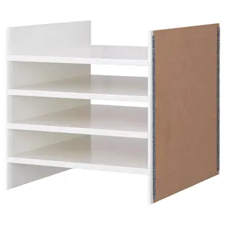 KALLAX insert with 4 shelves, white, 33x33 cm