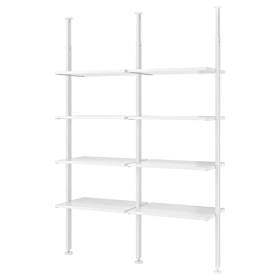 ELVARLI white shelf unit, adjustable, modern design.