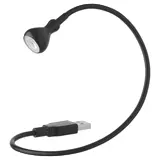 JANSJÖ LED USB lamp, black, 38 cm
