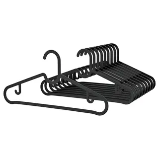 SPRUTTIG hanger, black, Width 39 cm