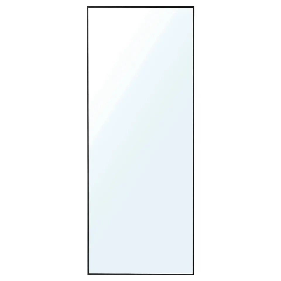HOVET Mirror, black, 78x196 cm