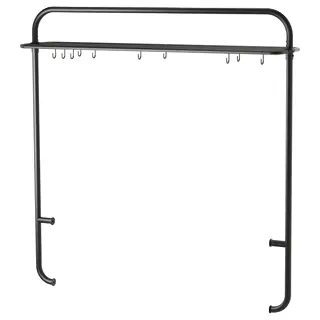 VADHOLMA rack for kitchen island, black