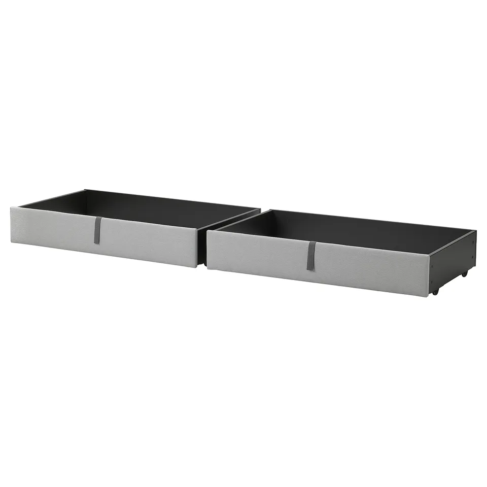 part: GLADSTAD upholstered bed storage box
